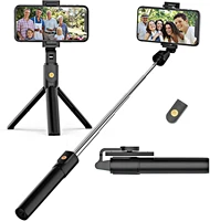 selfie stick tripod with bluetooth wireless remote 3 in 1 extendable selfie stick with tripod stand for iphone 1313 pro1212