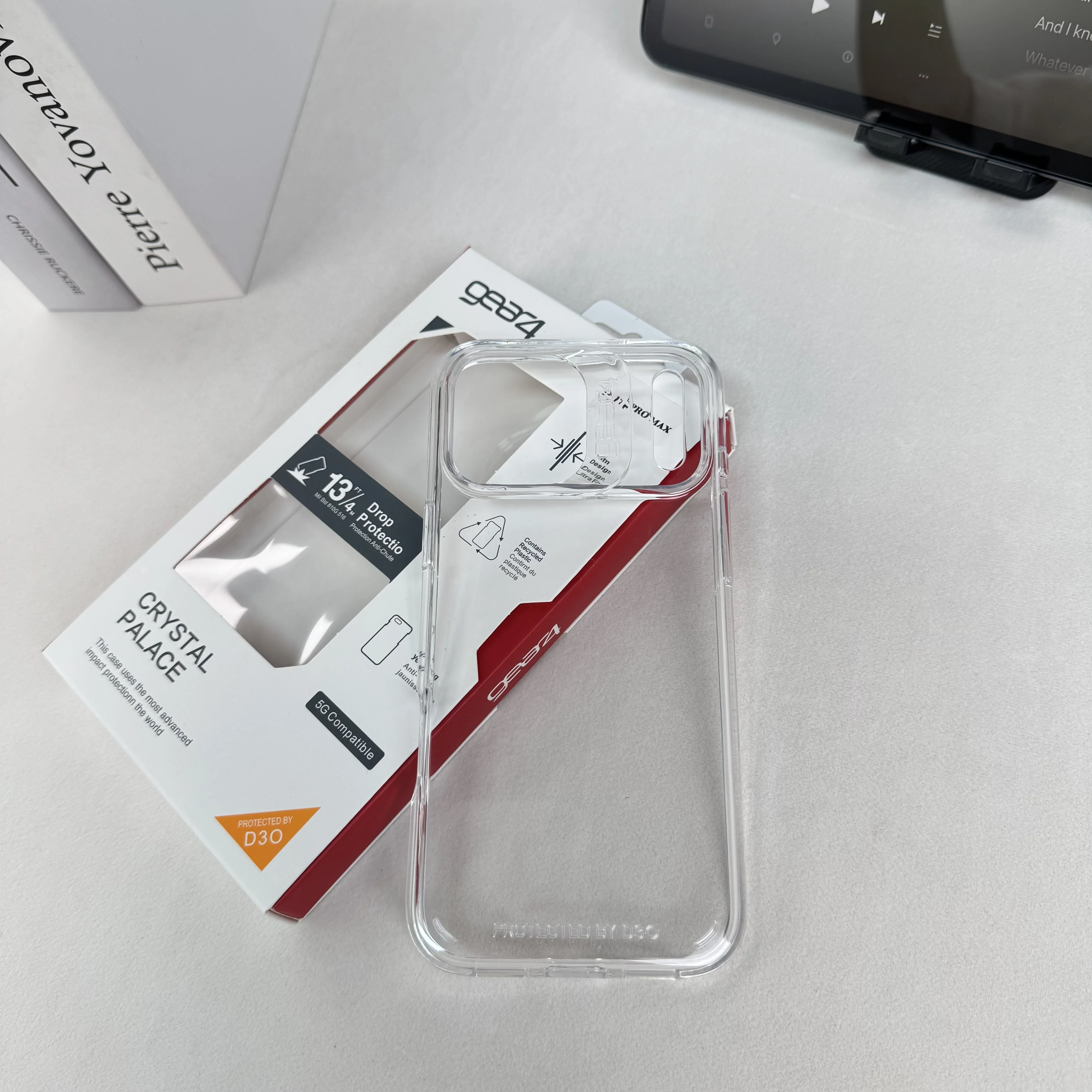 Фото Официальный чехол Gear4 Clear Otter Armor Box для iPhone 17 Pro Max, Air 16, 15, 14 Plus, 13, 12, противоударный, D30, полная защита №2