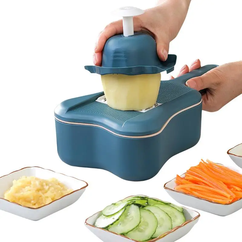 

Slicer Vegetable Cutter Kitchen Veggie Chopper With Drain Basket Vegetable Chopper For Onion Potato Slicer For Kitchen Cooking