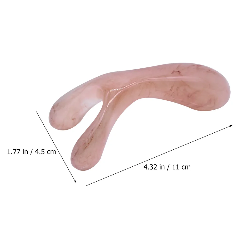 Resin Scraping Tool Scrapper Comfortable Nose Scraper Facial Massager Beauty Stick Portable Convenient Travel Acupoint