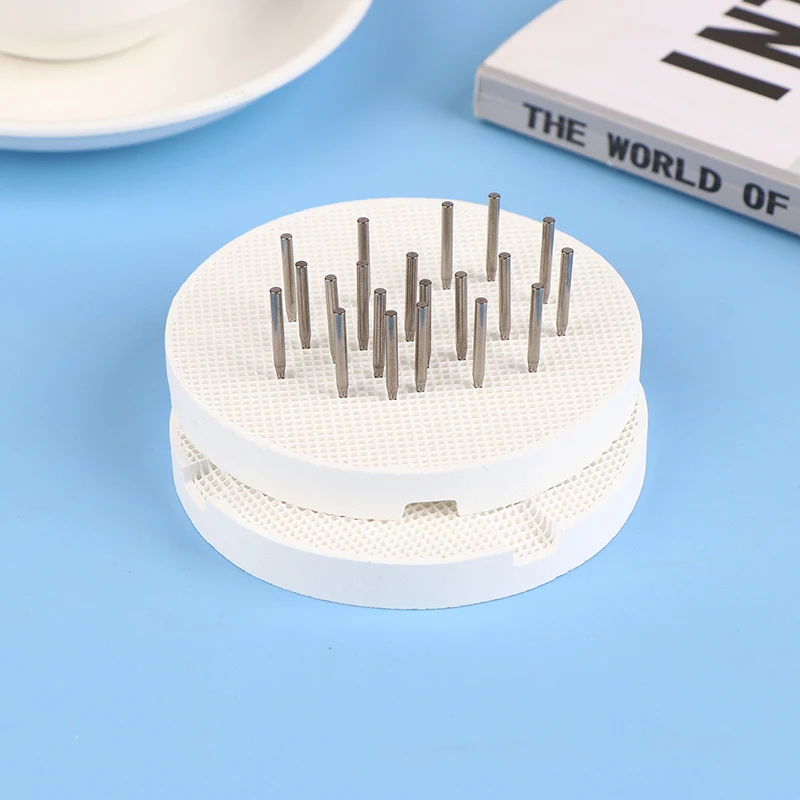 

2Set Dental Ceramic Sintering Tray Honeycomb Round Circle Plate Holder Firing Trays With Metal Pins For Sintering Pan Trays Rack