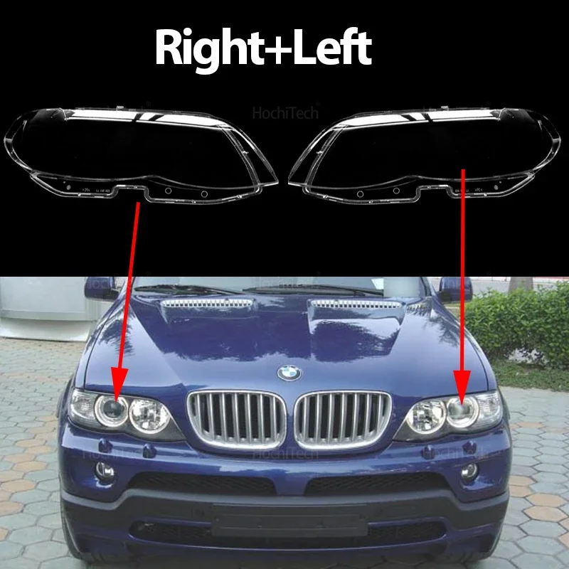 

Для BMW X5 E53 Facelift 2004 2005 2006, крышка фар автомобиля, стеклянная крышка, абажур, яркий корпус, крышки линз