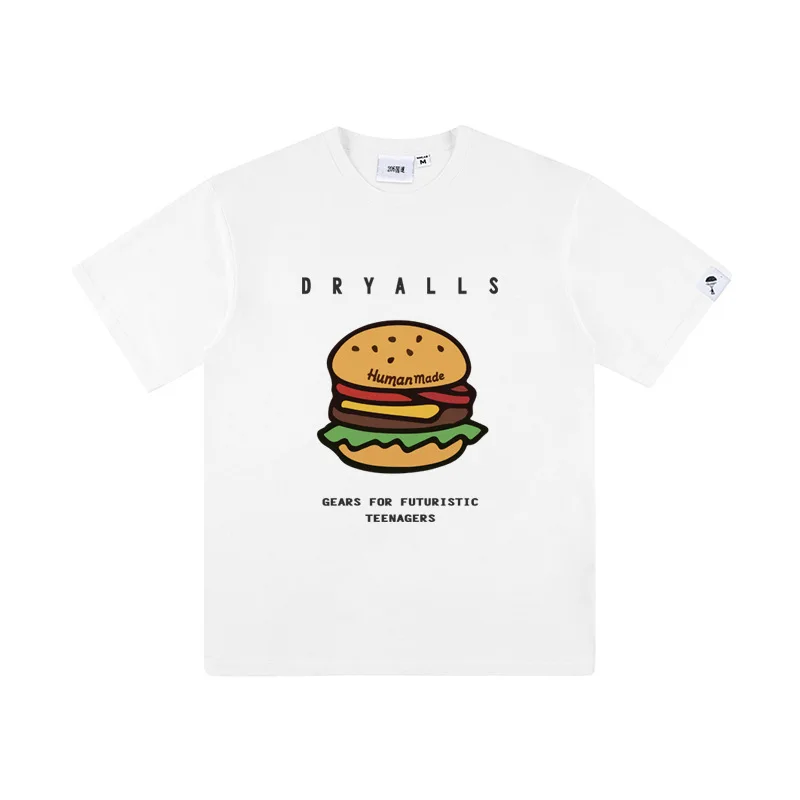 

2022 Summer New Korean Version Of The College Style Personality Printing Cotton Loose O-neck Short-sleeved Oversized T-shirt Men