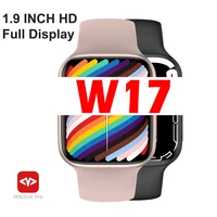iwo w17 smartwatch 1 9inch full display smart watch series 7 45mm bluetooth call heart rate tracker sleep tracker pk w27 w37