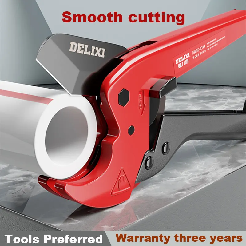 PVC Pipe Cutter Heavy Duty Labor-Saving Hose Scissors PVC PU PP PE Cutter Hose Hand Tools Pipe Shears Plumber Work Tools Cutting 1