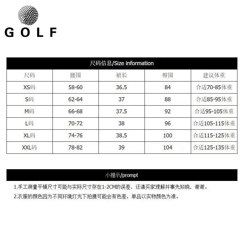 Новая одежда для гольфа Женская плиссированная юбка весна-лето модная