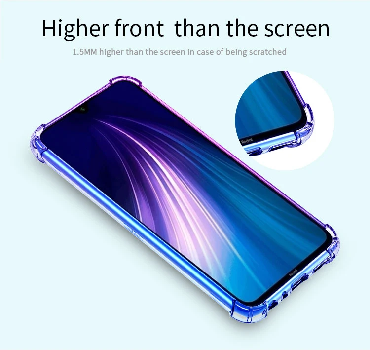 Чехол для Redmi Note 8 Pro противоударный тонкий ультратонкий гибкий мягкий