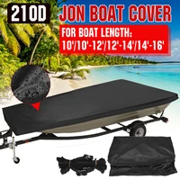 210d waterproof jon boat cover winter snow cover heavy duty marine accessories sunshade dustproof cover 10 12ft12 14ft14 16ft