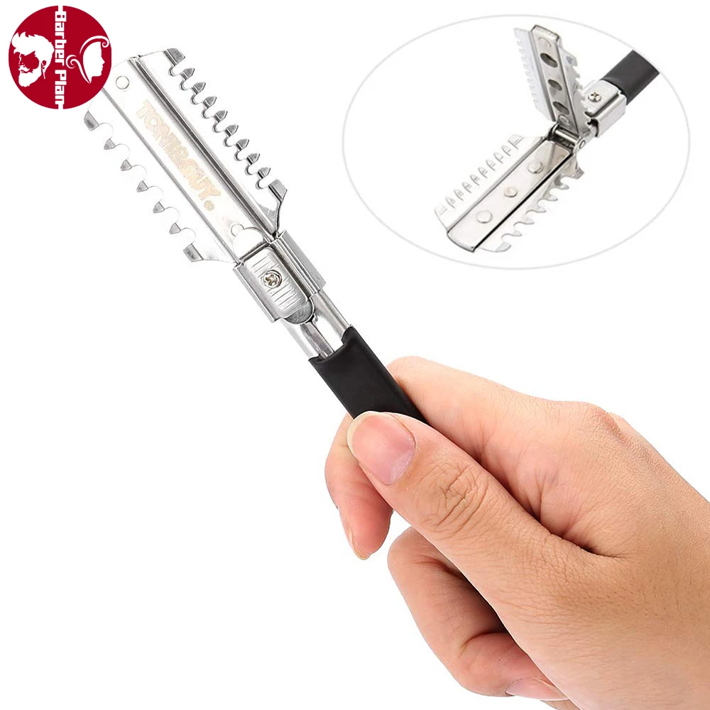 Double Edge Stainless Steel Classic Cutting Thinner Styler Side Scissors Tool Professional Barber Cutter
