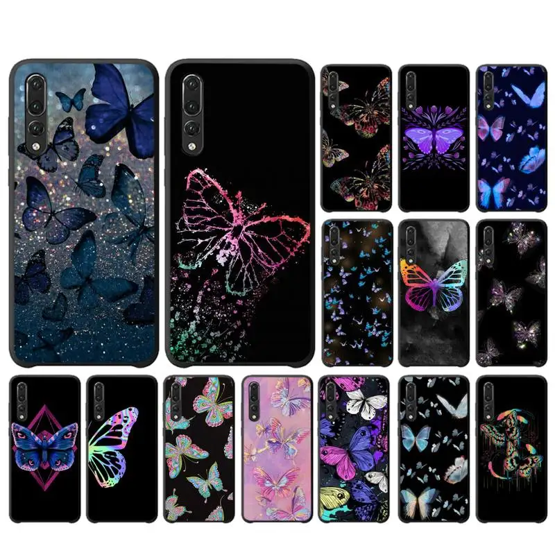 

BUTTERFLY Phone Case for Huawei P30 40 20 10 8 9 lite pro plus Psmart2019
