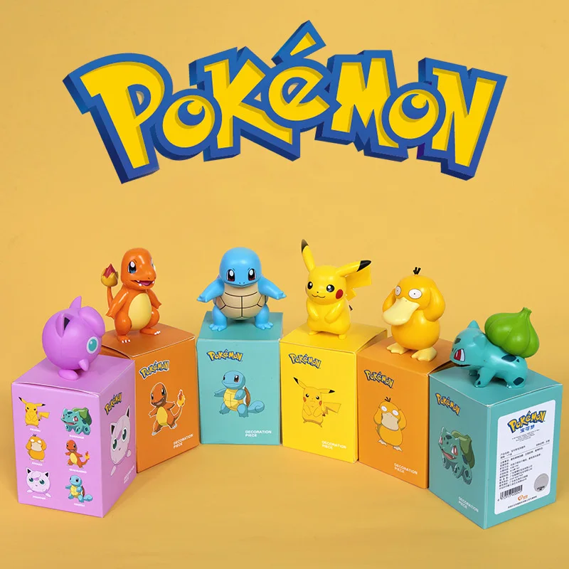 Покемон Пикачу аниме мистическая коробка каваи 6 моделей мультфильм психоутка