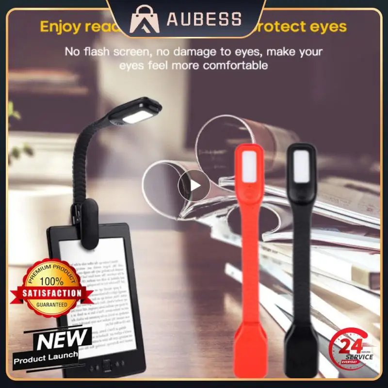 

Rechargeable USB Book Light LED Flat Panel Reading Light Student Dormitory Quilt Reading Lighting With Suction Cup Clip