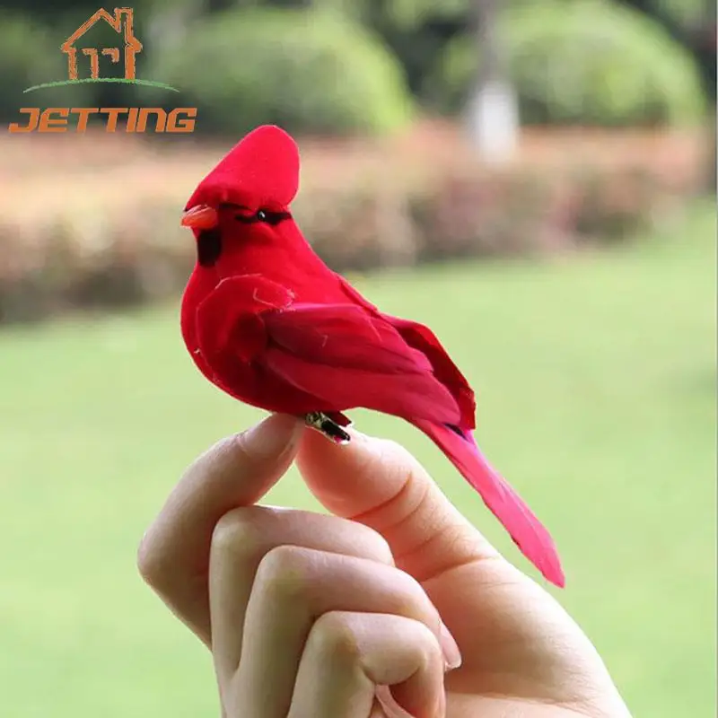 

1PCS Creative Foam Feather Artificial Parrots Imitation Bird Model Home Outside Garden Wedding Decoration Ornament DIY Party