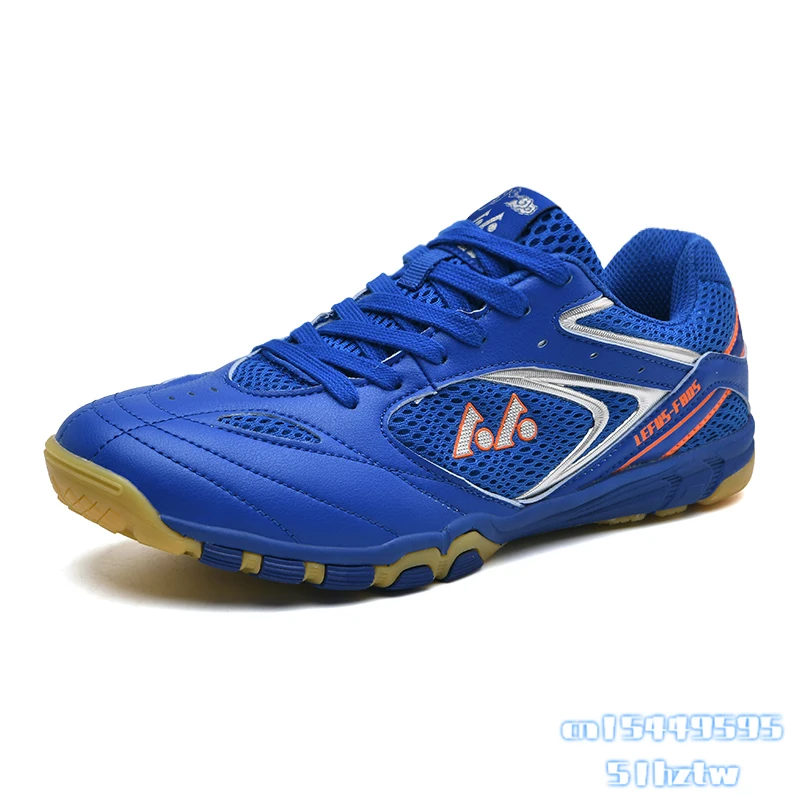 

Men Women Sport Badminton Shoes Blue Green Women Gym Walking Sneakers Mesh Breathable Man Tennis Shoes Trainer Big Size