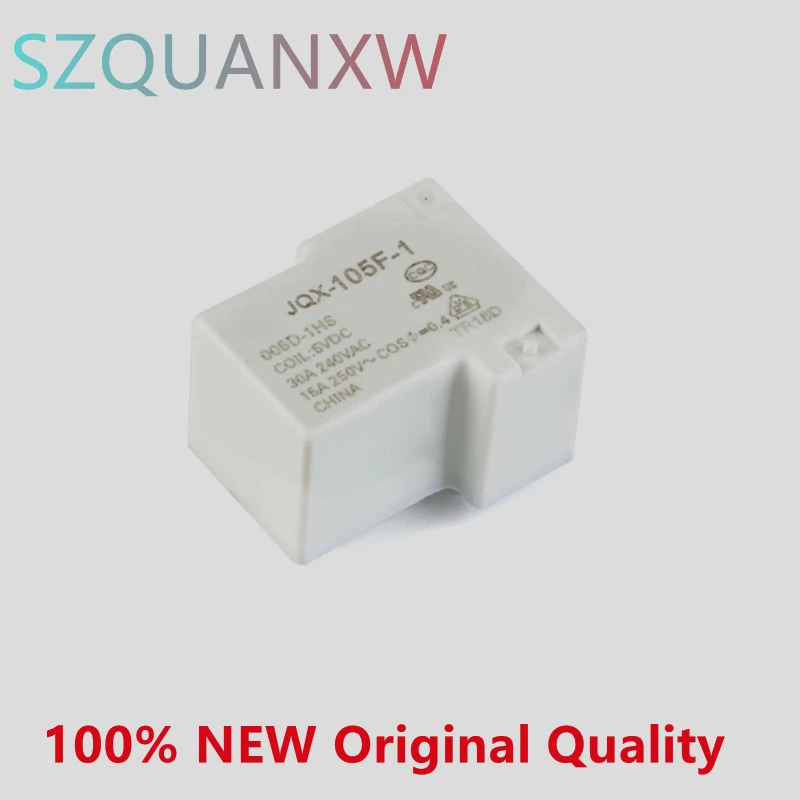 Реле HF- JQX-105F-1- 005D 012D 024D-1HS DC5V 12V 24V нормально разомкнутое 30A