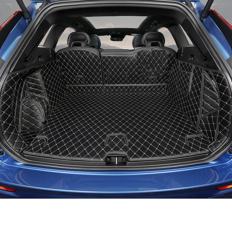 

leather car trunk mat cargo liner for volvo xc60 2018 2017 2019 2020 2021 2022 accessories rear boot guard auto styling