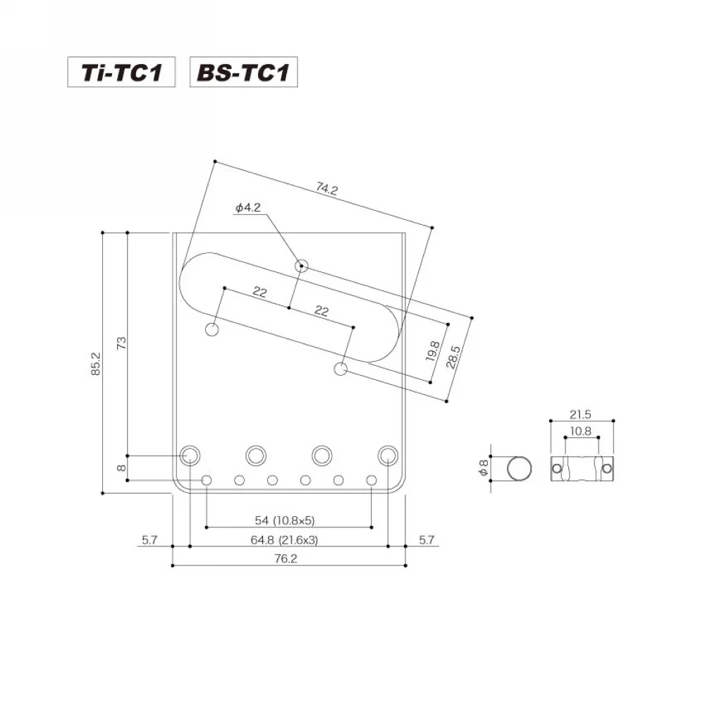 Подлинная оригинальная винтажная электрогитара GOTOH Wilkinson BS-TC1 с фиксированным