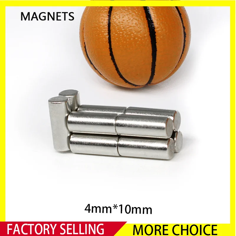 

20~300PCS 4x10mm Small Magnet N35 Cylinder Rare Earth Super Strong Powerful Neodymium Magnets 4mm x 10mm 4*10mm