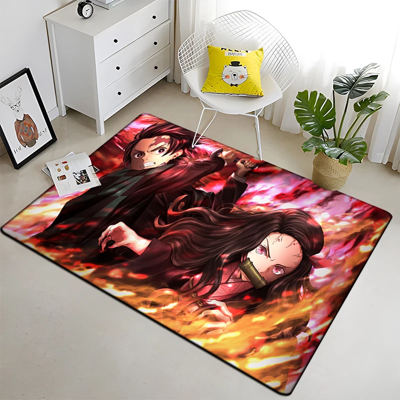 

Demon Slayer custom carpets for living room carpet washroom floor mat decoracion room kitchen mat living room carpet yoga mat