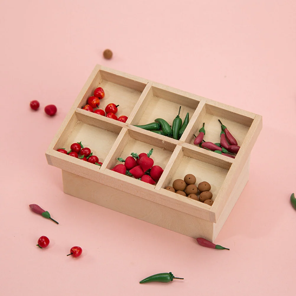 Мини-оegetable Model Jalapenos декор для растений комплект крошечного дома тыква красная