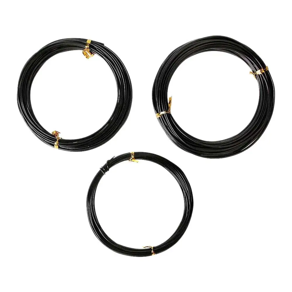 

5rolls Holding Branch Anodized Aluminum DIY Craft Plants Bonsai Training Wire Set Garden Easy Bending Beginner 147 Feet Total