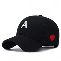 2022 new unisex embroidery letters heart baseball cap snap back cotton hats for women adjustable casual caps for men