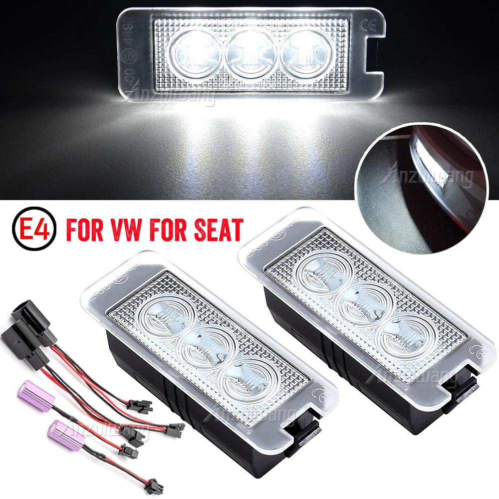 

LED CANBUS License Plate Lights bulb For Volkswagen New Beetle CC EOS GOLF GTI MK4 MK5 MK6 Scirocco Phaeton Rabbit Passat lamp