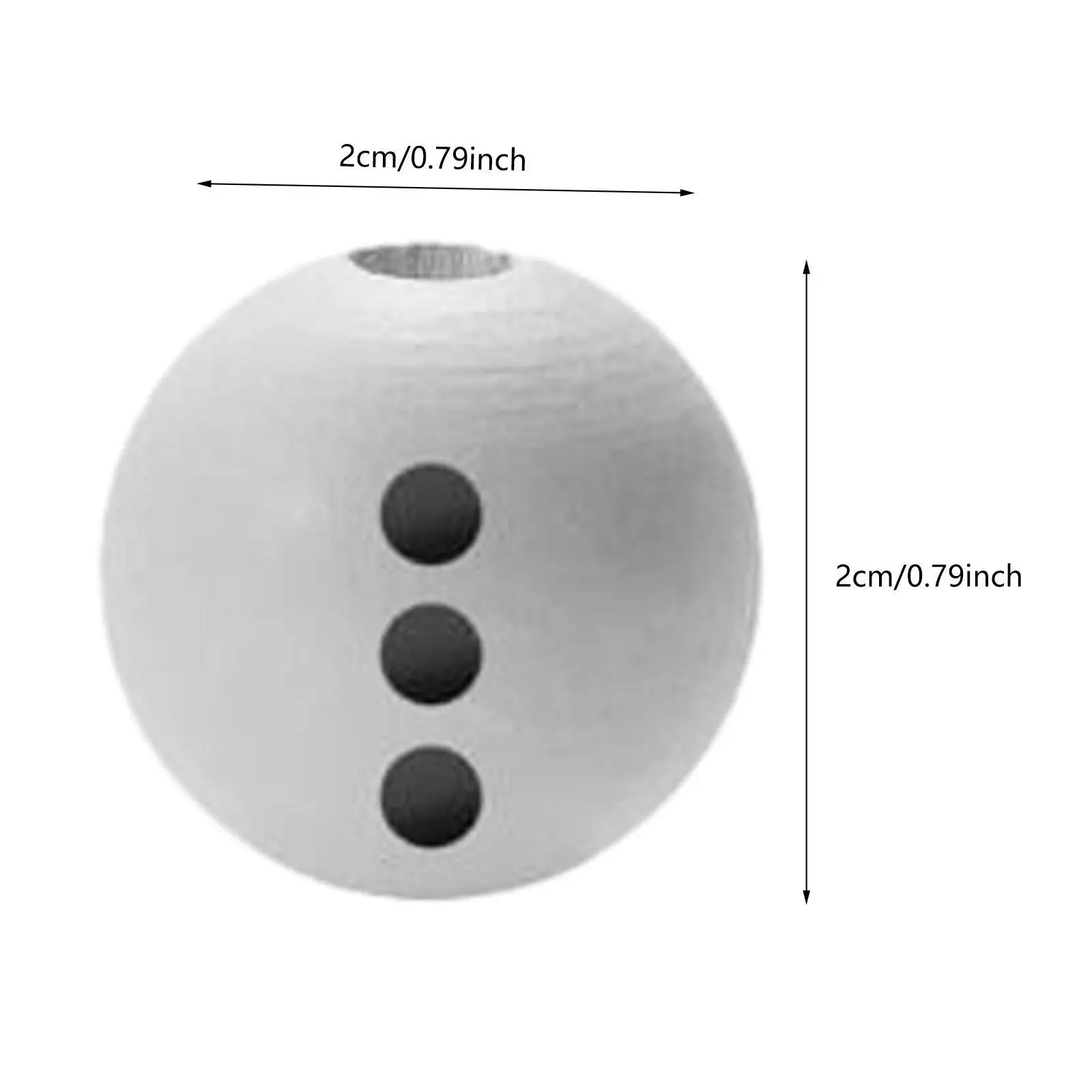 10 рождественских деревянных бусин легкие белые шариковые бусины своими руками