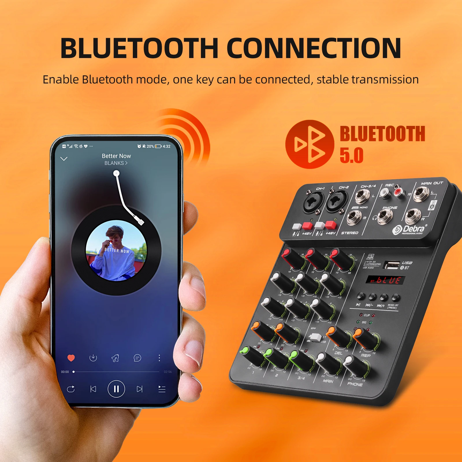 Аудио-микшер FROKET V4 DJ-контроллер