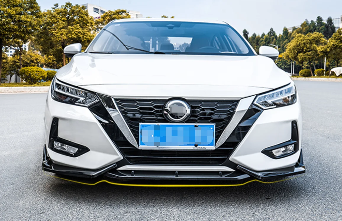 Передний бампер спойлер защитная пластина комплект для губ сплиттер карбоновая