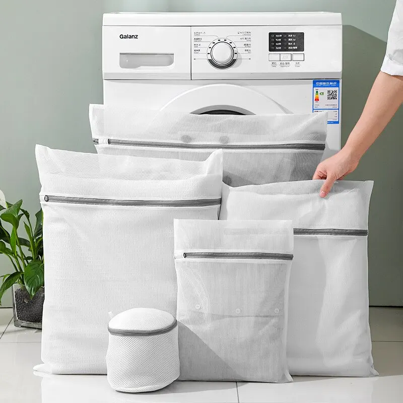 

Laundry Bags 2PCS White Laundry Protection Clothing Dag Cleaning Bra Underwear Anti Beformation Dag