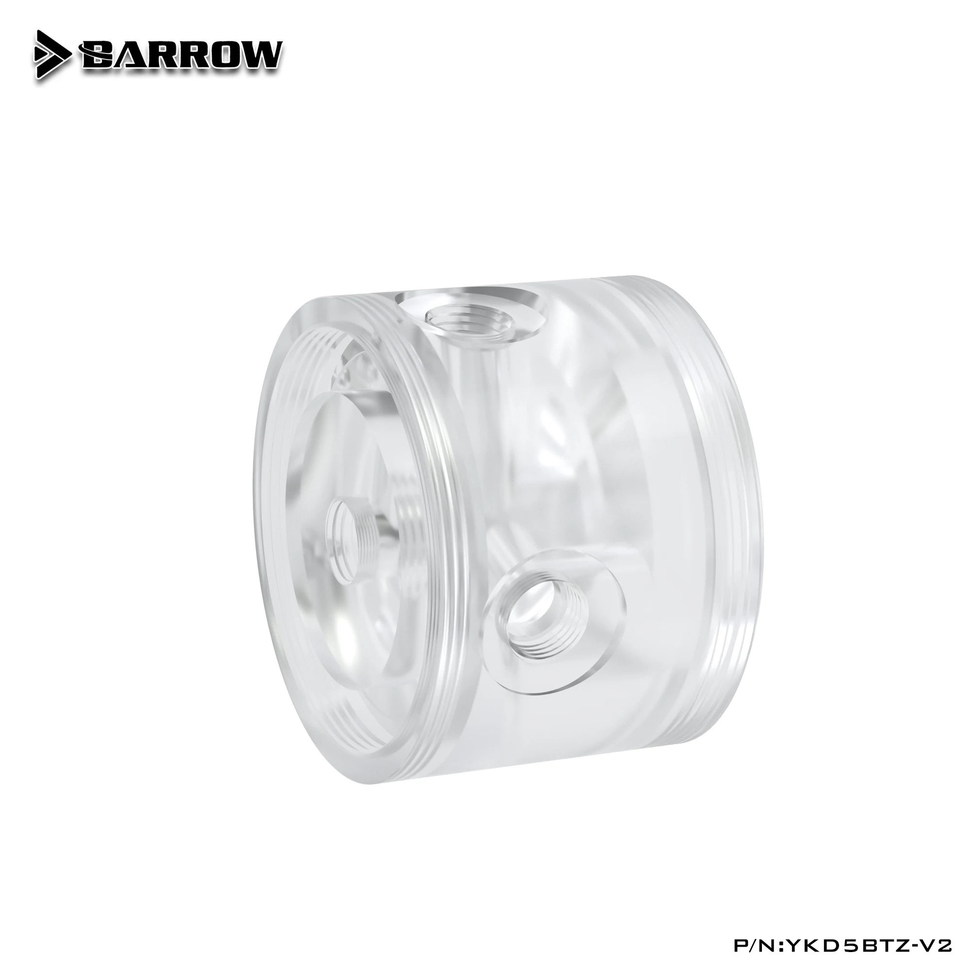 

Barrow YKD5BTZ-V2/PD5BTZ-V2 POM/PMMA Acrylic Water Pump Top For D5 / MCP655 Serise Pump Computer Water Cooling.