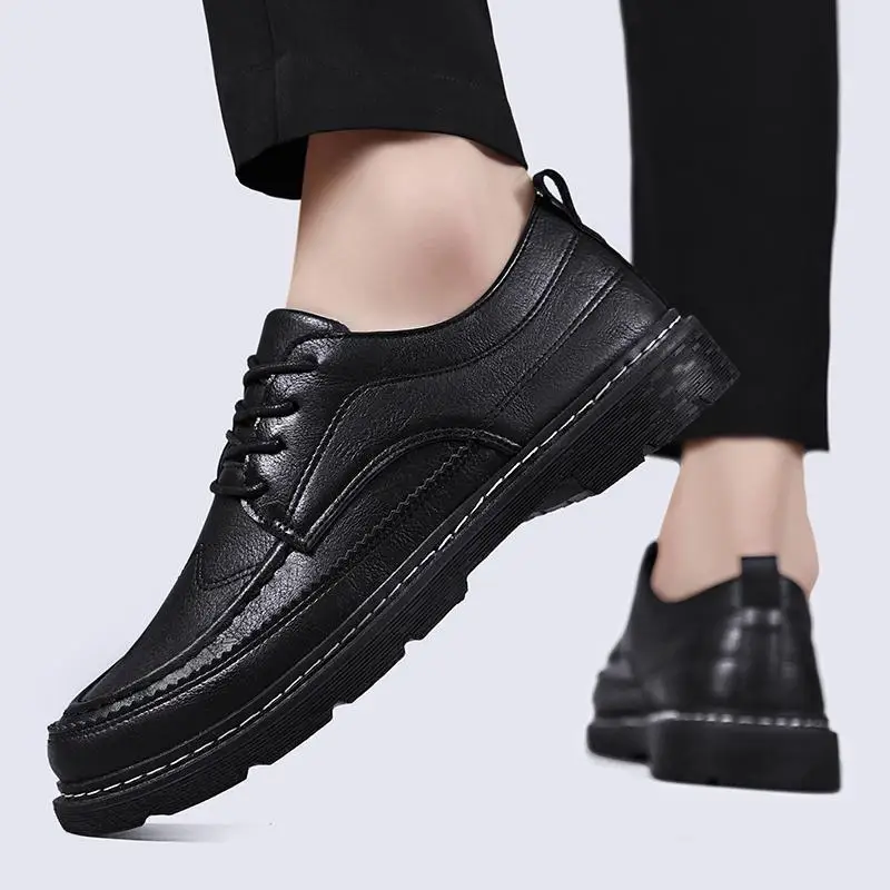 

Dr. Boots Men's Low-Top 2023 New Autumn Men's Shoes British Men's Casual Shoes Men's Tooling Style Leather Shoes