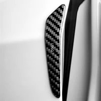 carbon fiber car door edge protector stickers anti scratch guard buffer trim for tesla model 3 car styling exterior decoration
