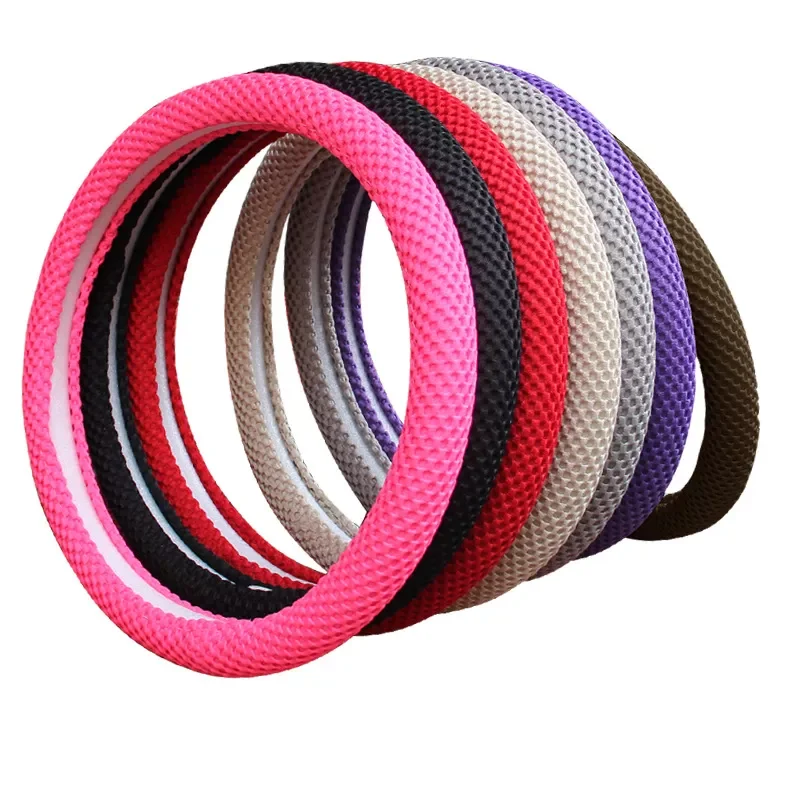 

PCS Universal 38CM Massage Mesh Without Ring Elastic Steering Wheel Cover Gear Handbrake Cover Auto Interior Accessories
