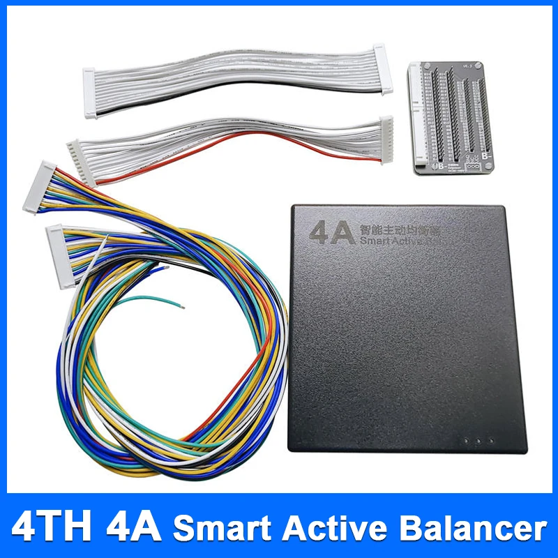 

4TH 4A Smart Active Balancer 4S 5S 6S 7S 8S 14S 16S 20S 21S 22S 24S Lifepo4 / Lipo/ LTO Battery Energy Equalization Board