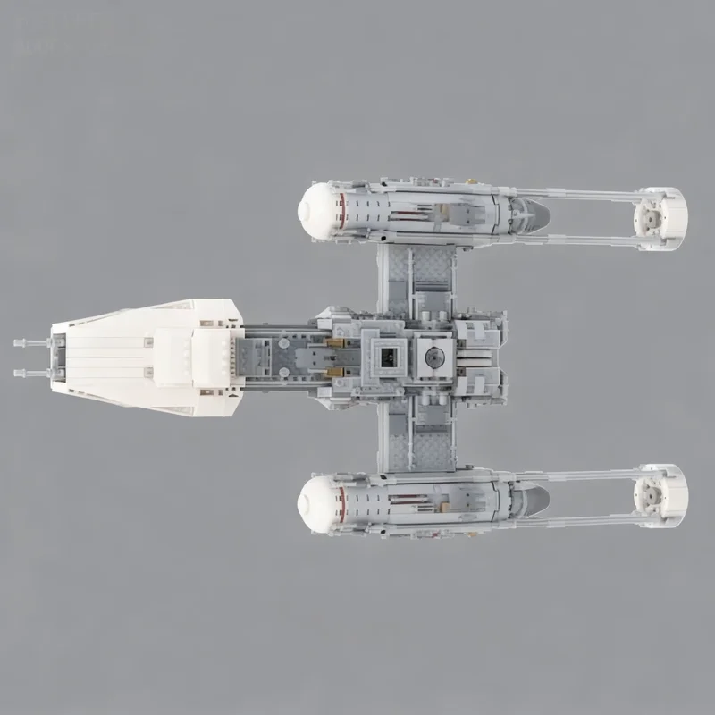Фото Конструктор MOC UCS: Звездолет Y-Wing Сопротивления, 1802 детали, Модульная модель для сборки, Коллекционная серия, Подарок для любителей научной фантастики и космических битв №4