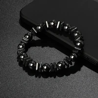 fashion original energy hematite bracelet men nature magnetic hematite health care bracelets for women lose weight reiki jewelry