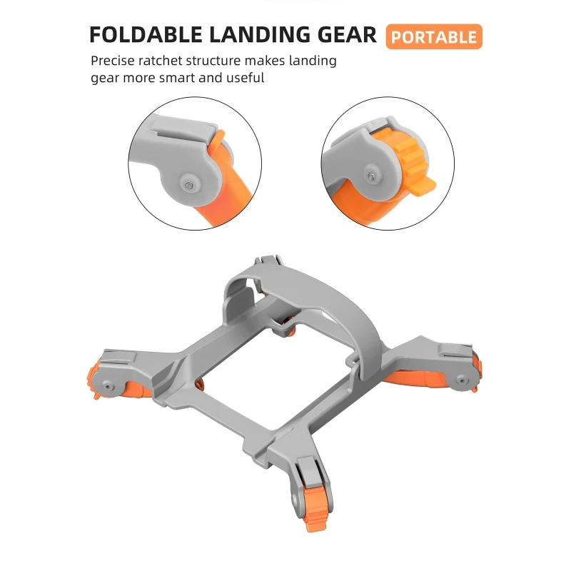 

For Mini 3 Pro Landing Gear Increased Tripod Extension Protector Increase Fuselage Height Foldable Drone Accessories