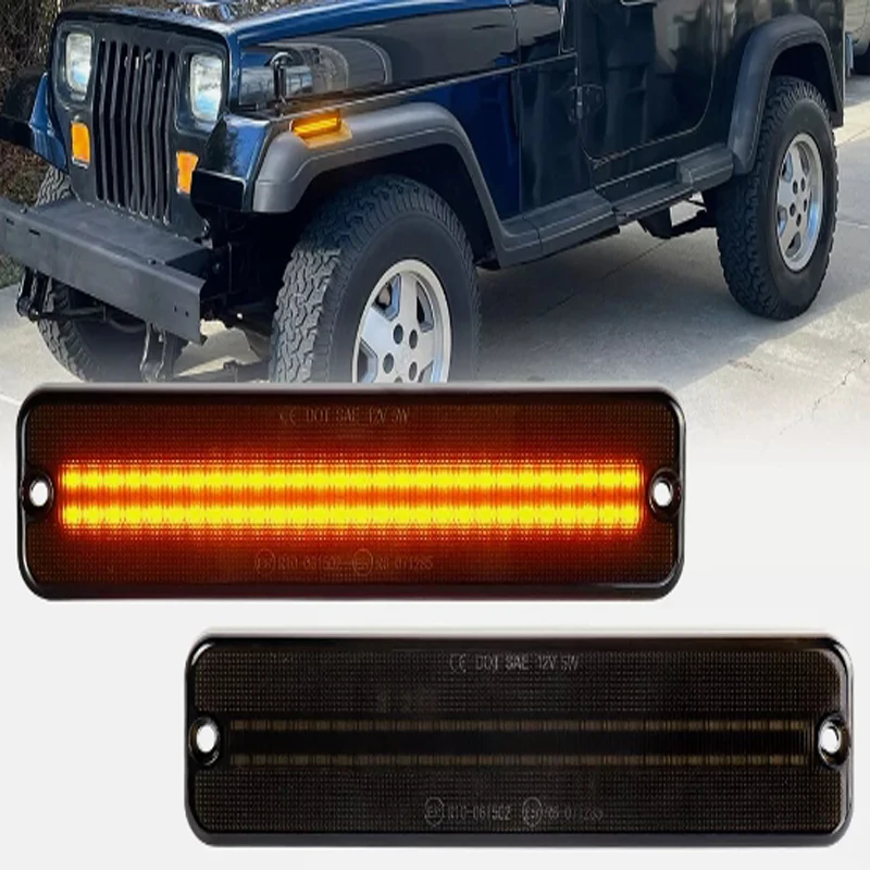 

2 шт., светодиодные габаритные огни для Jeep Wrangler YJ 1987-1995