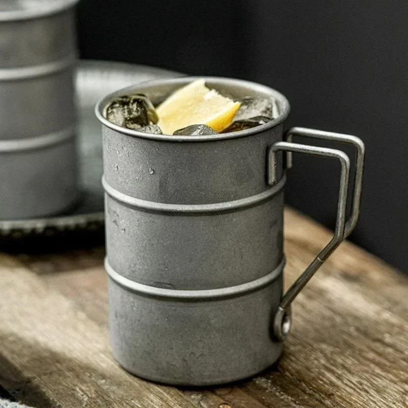 

Ретро кружка из нержавеющей стали