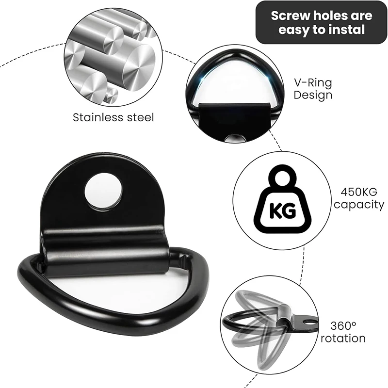 

Грузовые анкеры, V-образное кольцо, болт на прицеп, грузовики, пикапы, фургоны, утапливаемое крепление, D-образный вытяжной крючок, прицеп, домов на колесах, лодок