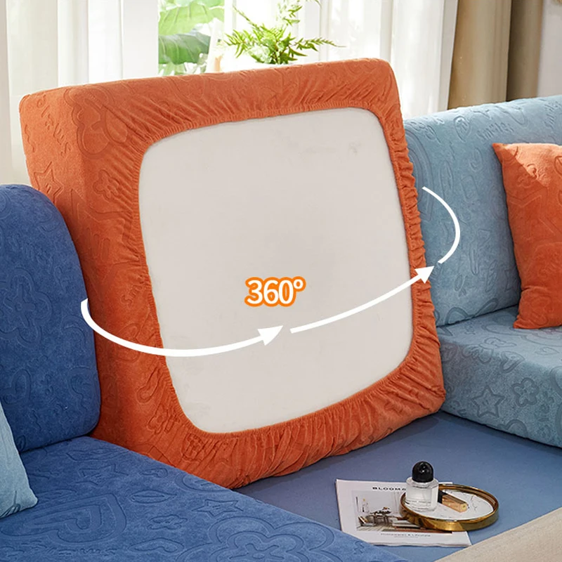 Elastic Sofa Cushion Cover For Livingroom Kids Pets Furniture Chair Protector Stretch Washable Removable Slipcover 1/2/3/4 Seats |
