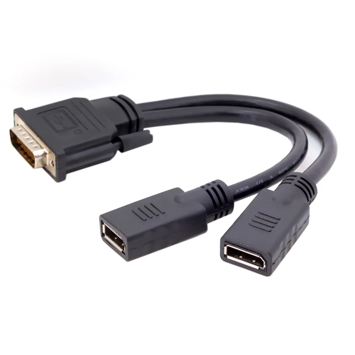 

qywo DMS-59Pin Male to Dual DP Displayport Female Splitter Extension Cable for PC Graphics Card 25cm