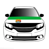 extremadura with coat of arms flag car hood cover 3 3x5ft 100polyestercar bonnet banner