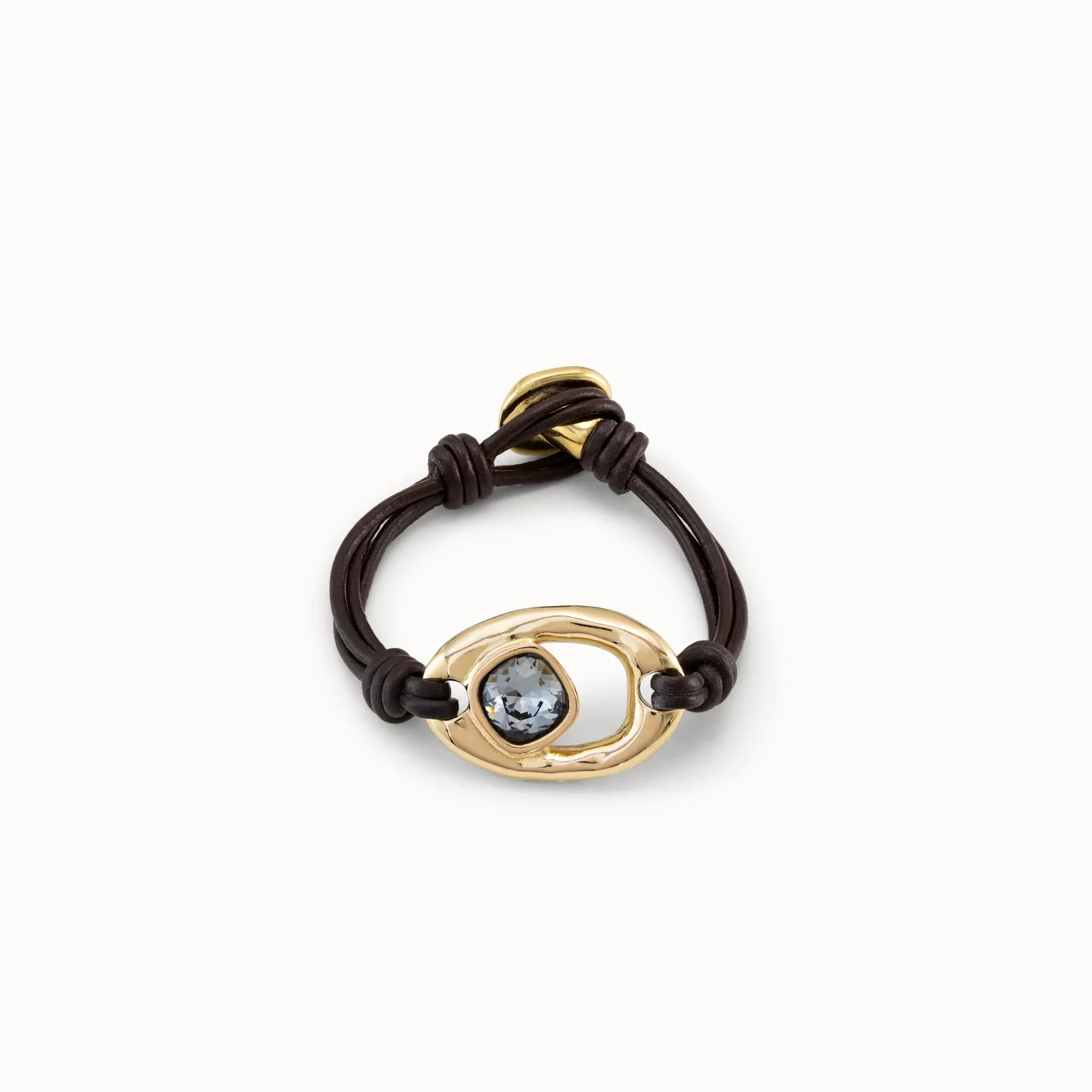 UNOde50-оригинальный кожаный браслет из веревки для женщин нерегулярные квадратные