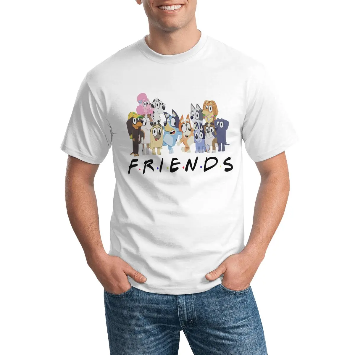 

Funny With Friends T-Shirts friends Trendy Cotton T-Shirt Round Neck Printed Funny Clothing for Men 4XL 5XL Beach Tshirt Gift