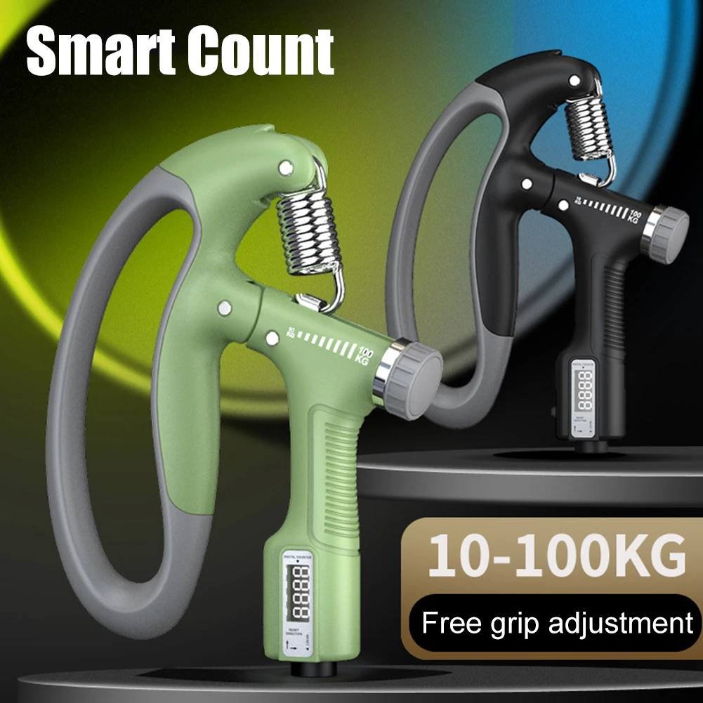 

Электронная искусственная кожа 10-100 кг, Регулируемая рукоятка, искусственная кожа, тренировка, домашний тренажер, тренажерный зал, оборудов...