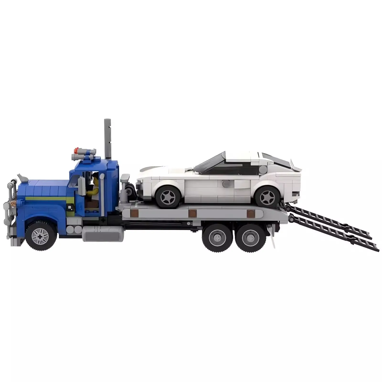 Bricklink Technical Mack серии R грузовик-переноска для скоростных чемпионов 8 автомобильные