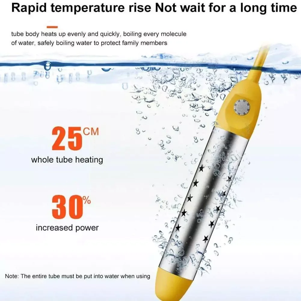 

Portable Mini 2000W Electric Water Heater Immersion Swimming Water Pool Electric EU Plug UK Heater For Bathroom AU N2G9